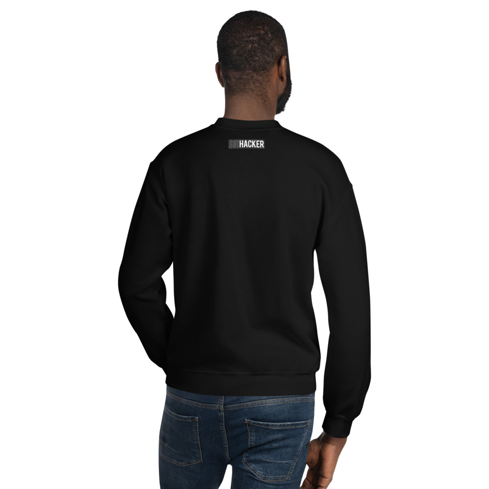Sudadera unisex BioHacker logo Nuca