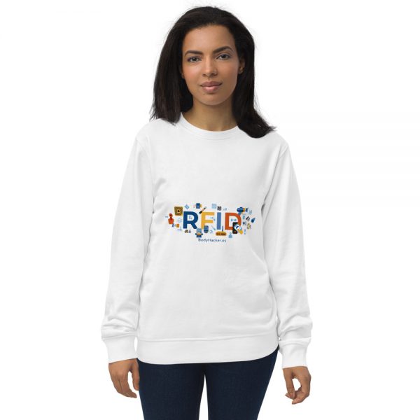 Sudadera orgánica unisex RFID BodyHacker - Imagen 3