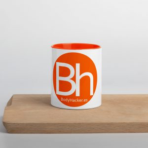 Taza color naranja BodyHacker